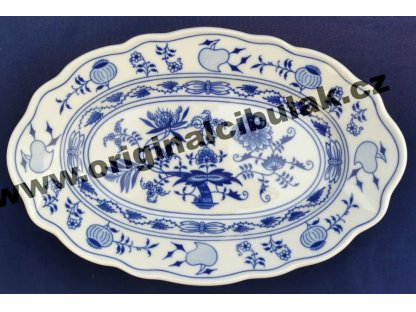 Zwiebelmuster Ovale Schüssel 28cm Original Bohemia Porzellan aus Dubi 2. Wahl