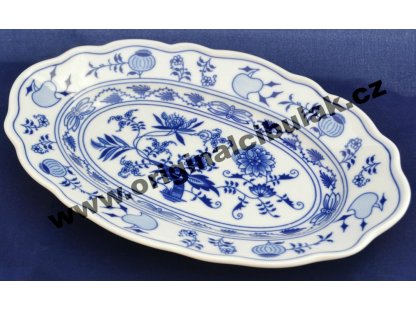 Zwiebelmuster Ovale Schüssel 28cm Original Bohemia Porzellan aus Dubi 2. Wahl