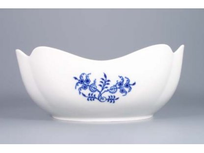 Zwiebelmuster Deep Square Salad Dish 24cm, Original Bohemia Porcelain from Dubi