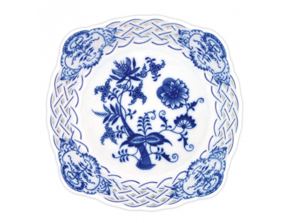 Cibulák Mísa čtyřhranná reliéfní  23 x 21 x 6cm Originál Český porcelán Dubí 