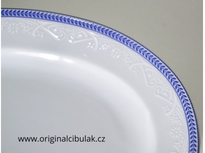 mísa kompotová   Opál  13 cm krajka modrá Thun  1 ks český porcelán