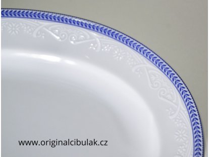 mísa kompotová  Opál  16 cm krajka modrá Thun  1 ks český porcelán