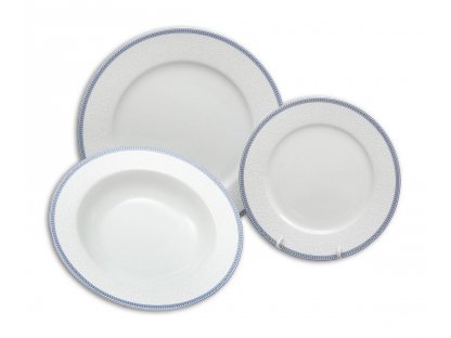 mísa kompotová  Opál  16 cm krajka modrá Thun  1 ks český porcelán