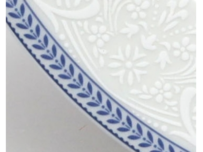 mísa kompotová  Opál  16 cm krajka modrá Thun  1 ks český porcelán