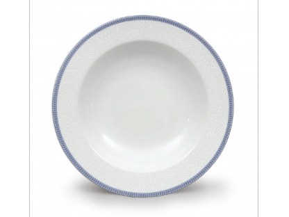 mísa kompotová  Opál  16 cm krajka modrá Thun  1 ks český porcelán