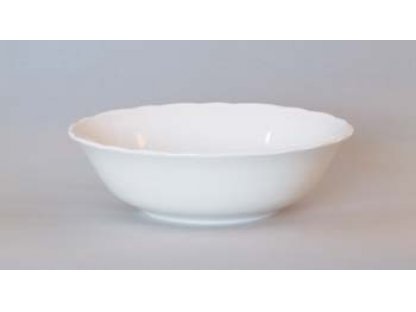 Compote bowl white porcelain 21 cm Czech porcelain Dubí