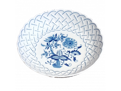 Cibulák Mísa kulatá reliéfní  18 x 4cm Originál Český porcelán Dubí 