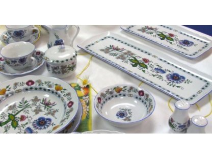 Mísa list 19 cm, NATURE barevný cibulák, cibulový porcelán Dubí