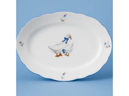 Misa oválna  28cm HUSI Český porcelán Dubí 