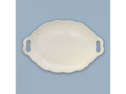 Misa oválna reliéfna Opera 29 x 19,5 cm 510g Český porcelán Dubí