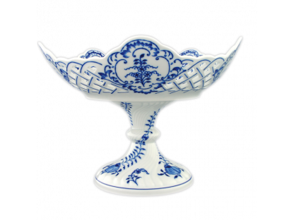 cibulák mísa pětihraná prolamovaná 24cm na  noze český porcelán Dubí