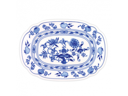 Zwiebelmuster Flat bowl 24cm 470g Original Blue Onion Pattern Bohemia from Dubi 