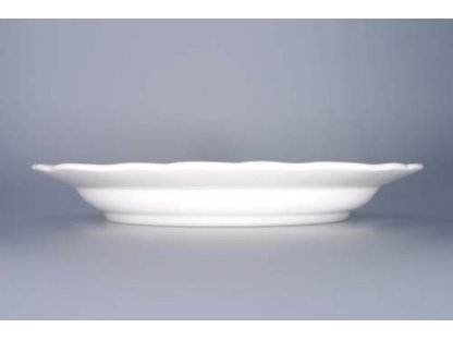 Bowl white porcelain round deep 28 cm Czech porcelain Dubí