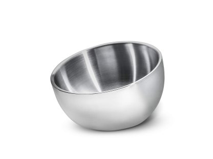 Double-walled bowl 30 cm steel