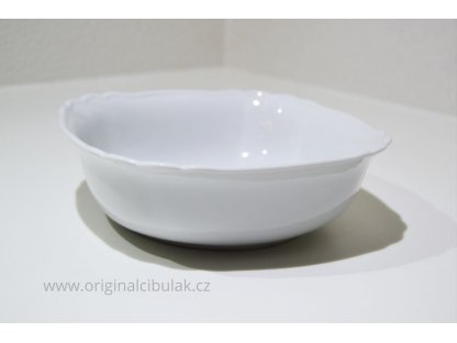 mísa salátová čtyřhranná italská celá bílá 21 cm český porcelán Dubí,