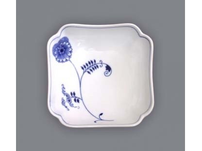 Eco Zwiebelmuster Square Salad Dish 15cm, Bohemia Porcelain from Dubi