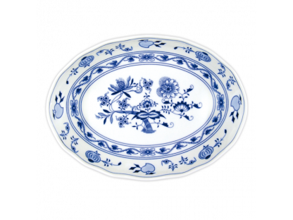 Zwiebelmuster Oval salad bowl 27.8 cm x 20.3 cm 700g Original Blue Onion Pattern Bohemia from Dubi 