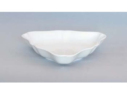 Mísa salátová tříhranná  19,5cm bílé Rokoko Český porcelán Dubí 