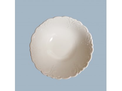 Tiefgeprägte Kompottschale Opera 15 x 5,5 cm 250g Bohemia Porzellan Dubí 
