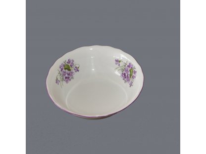 Compote bowl 14cm Violets Bohemia porcelain Dubí