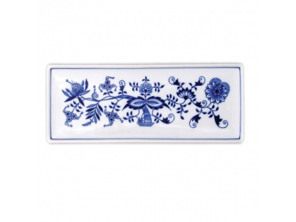 Cibulák Miska na ryby plochá 27,4 cm Originálny Český Porcelán Dubí