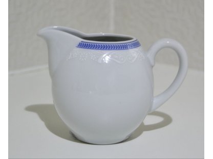 mlékovka 0,20 L opál krajka modrá 80136 Thun český porcelán
