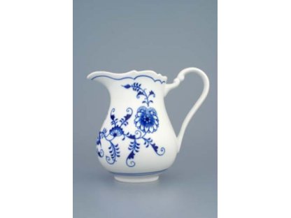 mlékovka cibulák džbánek 0,85 l originální český porcelán Dubí cibulový vzor 2. jakost