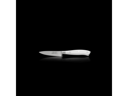 nôž kuchynský na zeleninu Berndorf Sandrik oceľ čepeľ 8,5 cm Profi Line Exclusive biely