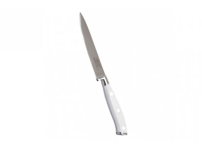 nůž kuchyňský užitkový  Berndorf Sandrik ocel čepel 12,5 cm Profi Line Exclusive bílý