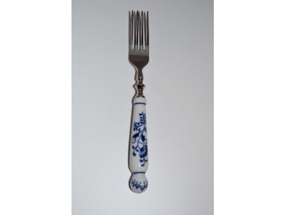 Onion pattern luxury cutlery fork Original Bohemia porcelain from Dubi