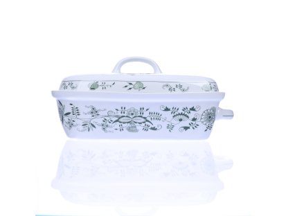 ZELENÝ Cibulák Pekáč veľký 36 x 19,5 cm x 18,5 cm 2,4 lOriginálny Český Porcelán Dubí 