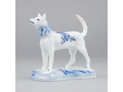 Zwiebelmuster Dog on a pedestal 4.5 x 8.0 x 8.0 cm 0.06 kg Original Blue Onion Pattern Bohemia from Dubi