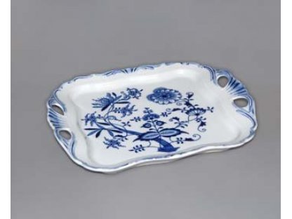 Cibulák podnos AIDA štvorcový 30 cm cibulový porcelán originálny cibulák Dubí