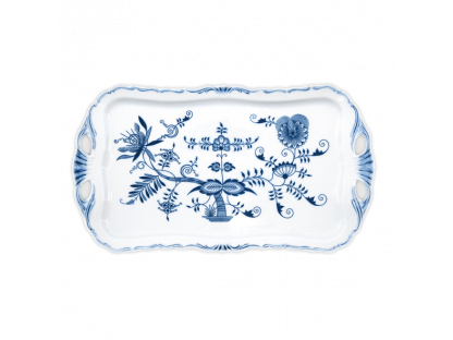Cibulák Podnos Aida obdĺžnikový 45x25cm 1460g Originálny Český Porcelán Dubí 