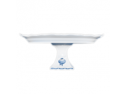 Zwiebelmuster Aida rectangular tray 45x25cm on a leg Original Blue Onion Pattern Bohemia from Dubi 