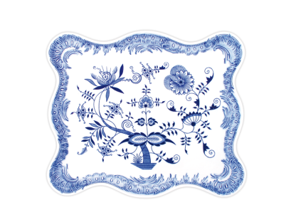 Cibulák Podnos ozdobný  45cm Originál Český porcelán Dubí 
