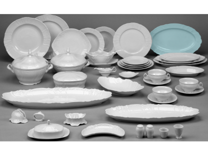 Pomněnky Bernadotte kompotová souprava porcelán Thun 6 osob 7 dílů český porcelán Nová Role