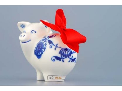Cibulák Prasátko 7,2 x 8,2 cm 110g Originál Český porcelán Dubí 