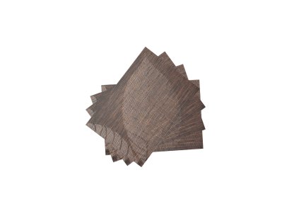 4-piece brown leaf placemat