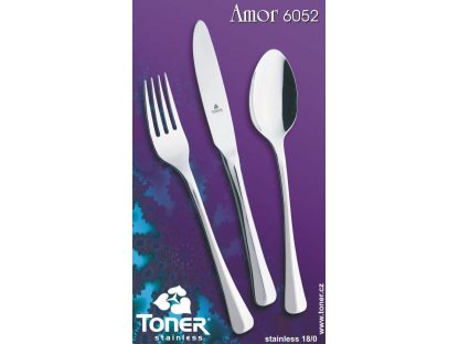 Příbory jídelní Amor sada pro 6 osob 24 ks Toner nerez