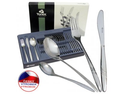cutlery Romance Gold gilt set for 6 persons 24 pcs Toner stainless steel 6005