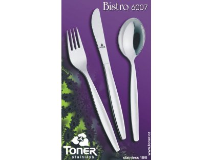 Cutlery set TONER Bistro 24 pcs for 6 persons stainless steel 6007