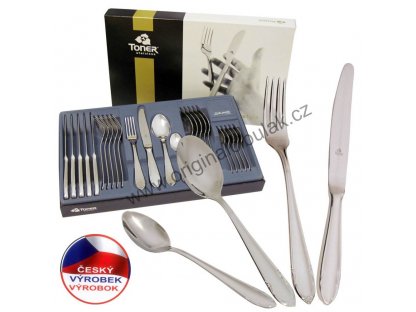 Cutlery set Classic Gold gilt for 6 persons 24 pcs Toner stainless steel