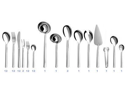 Cutlery TONER Progres dining set 72 pieces for 12 people 6016