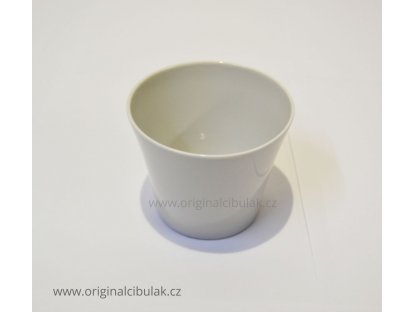 Průsvitka svícen bílá lesk 9,5 cm český porcelán Dubí