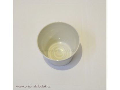 Translucent candlestick white gloss 9,5 cm Czech porcelain Dubí