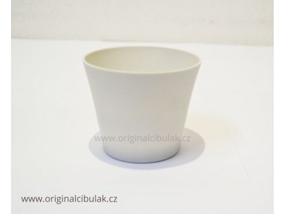 Translucent candlestick white matt 9,5 cm Czech porcelain Dubí