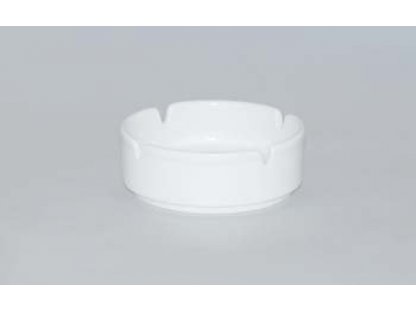 Advertising ashtray 10cm WHITE  Bohemia porcelain Dubí 2. quality