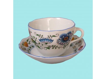 Cup and saucer B+B 0.20l Nature onion Bohemia porcelain Dubí