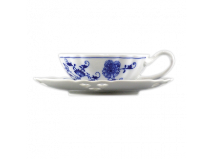 Cibulák Šálek a podšálek na čaj ozdobné 0,20l Originál Český porcelán Dubí